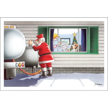 Santa's Filling The Fuel Tank