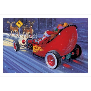 Santa Stops For Deer