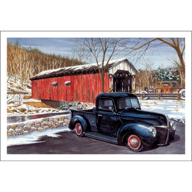 Pickup Truck And A Barn