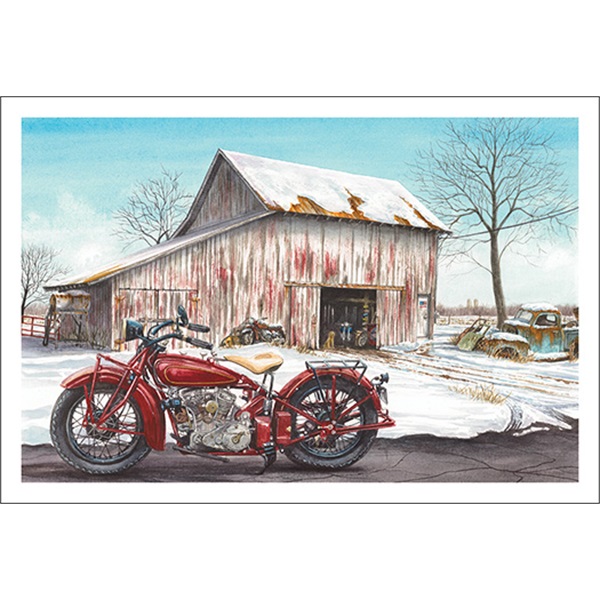 Motorcycle By The Farm