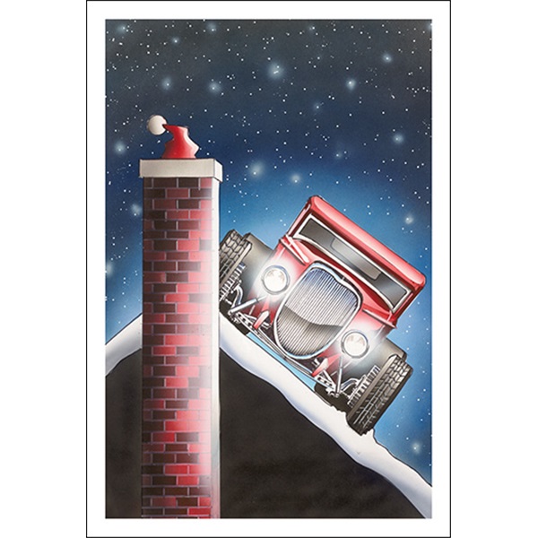 Santa Prefers A Hot Rod