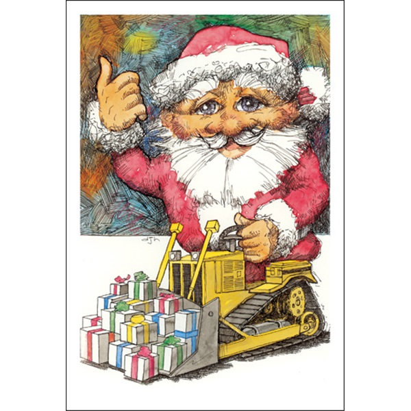 Bulldozing Santa