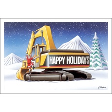 Happy Holidays Excavator