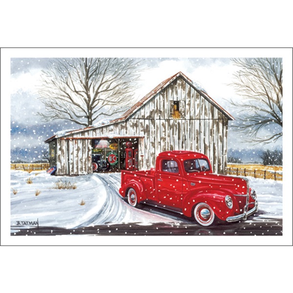 Pickup Leaves Barn - Paul Oxman Publishing