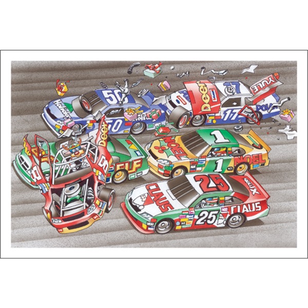 Stock Cars Wreck And Presents Fly