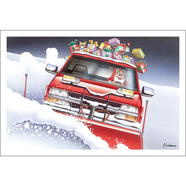 Santa Plows The Roads