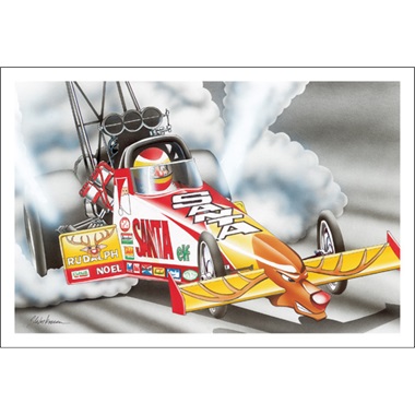 Santa's Top Fuel Dragster