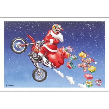 Santa Catching Air