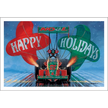 Noel Dragster Happy Holidays Parachute