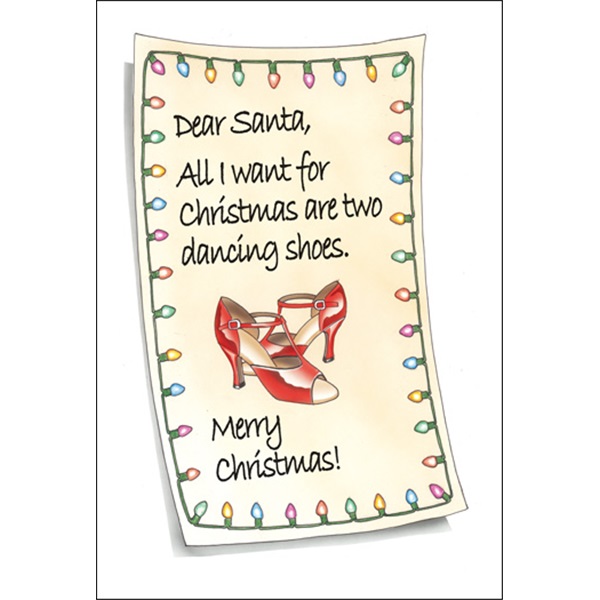 Dear Santa All I Want Are New Dancing Shoes