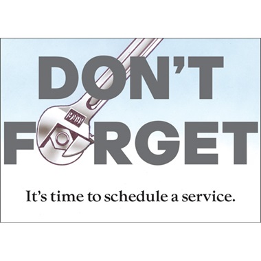 It's Time To Schedule A Service