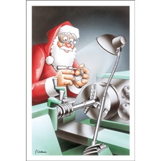 Santa Holds Micrometer