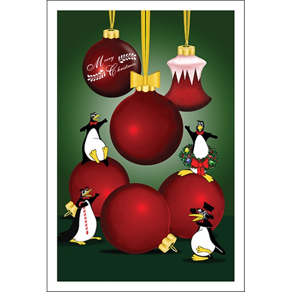 Penguin & Ornaments