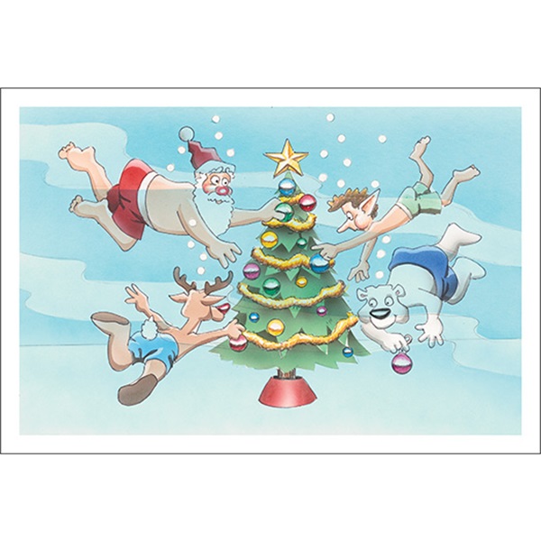 Under Water Tree Decorating