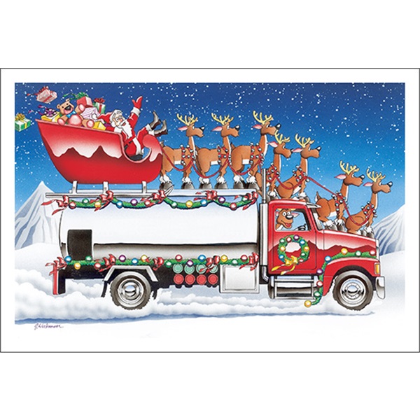 Season's Greetings Fuel Truck